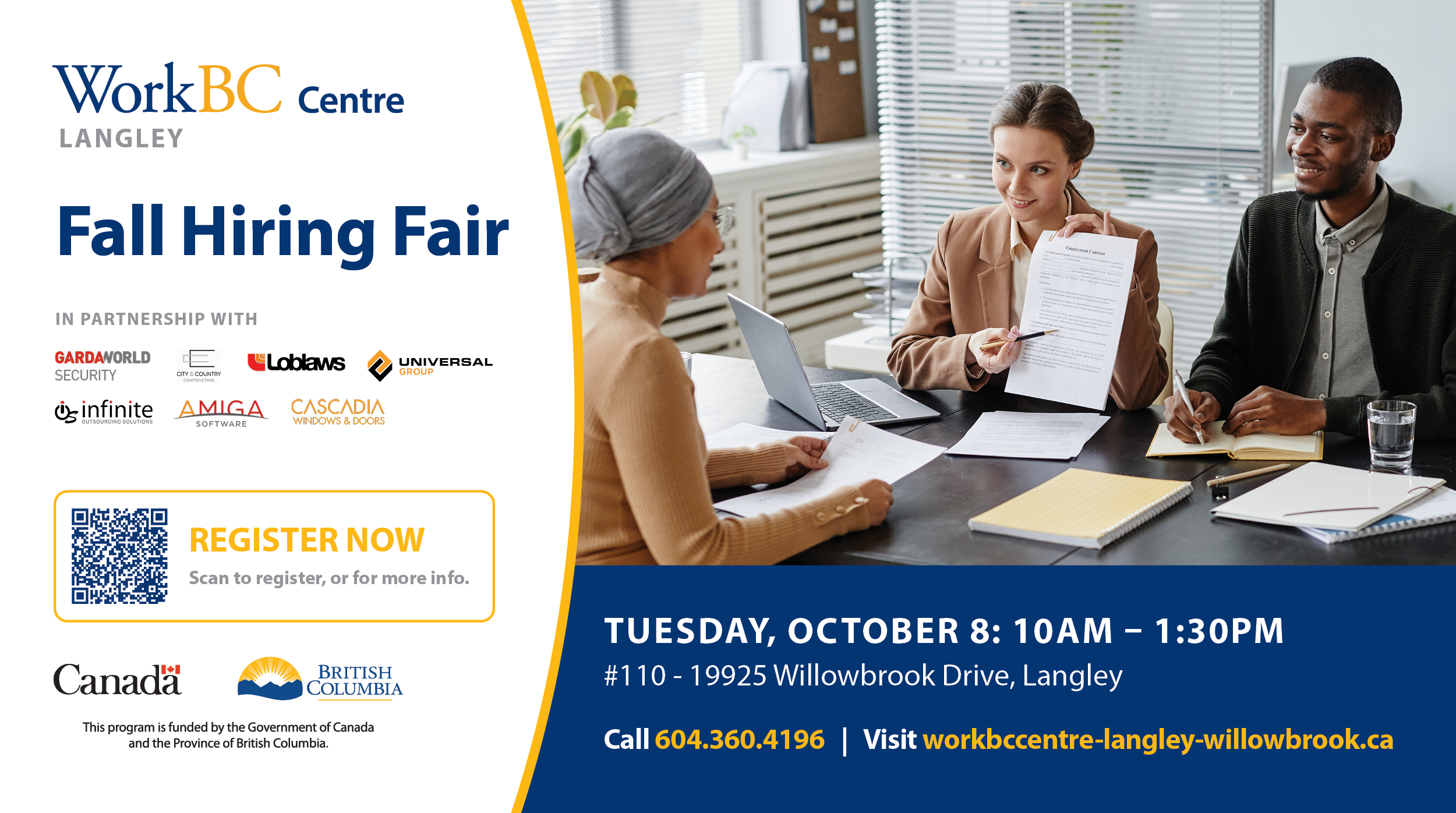 Fall Hiring Fair @ WorkBC Langley