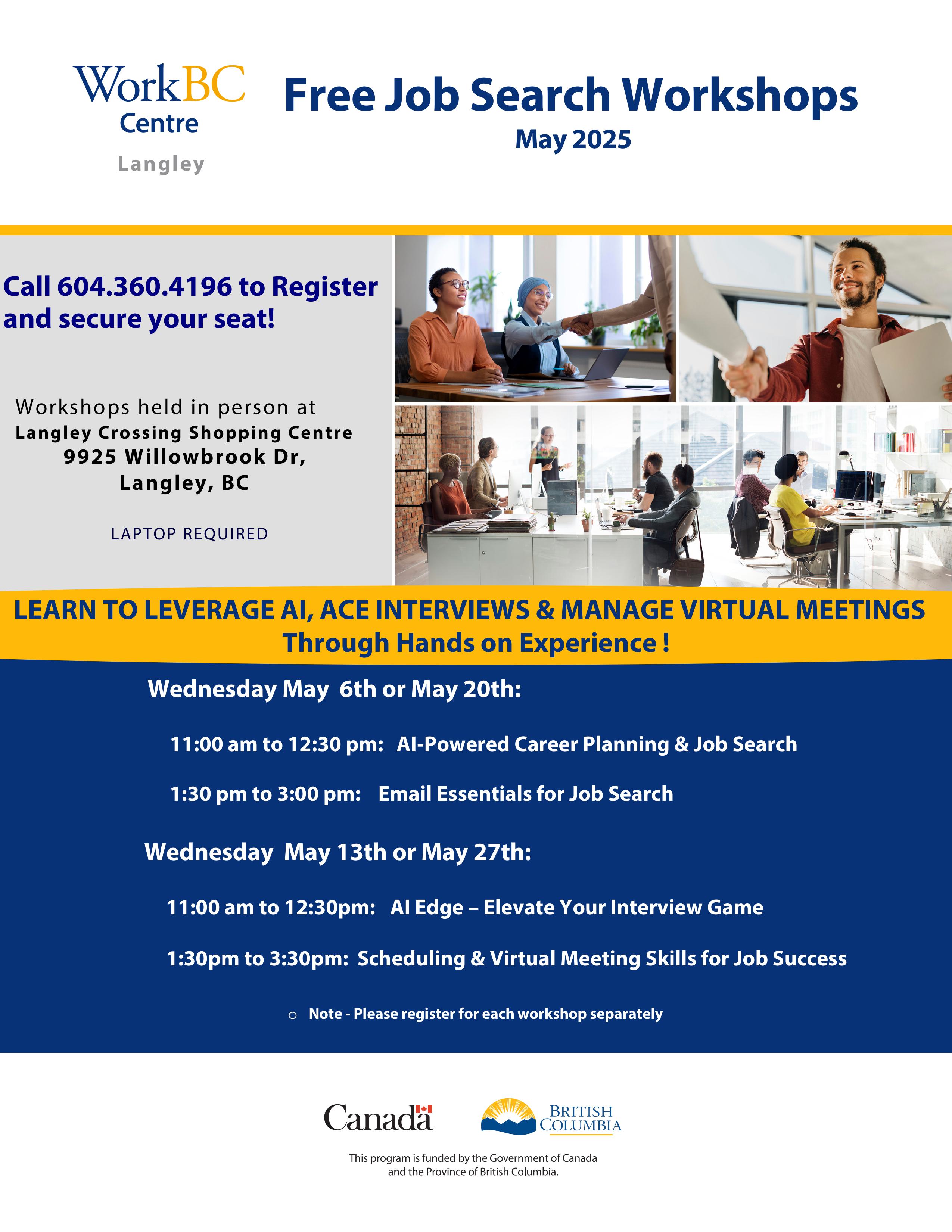 Digital Basics – Getting Started with Computers @ WorkBC Langley